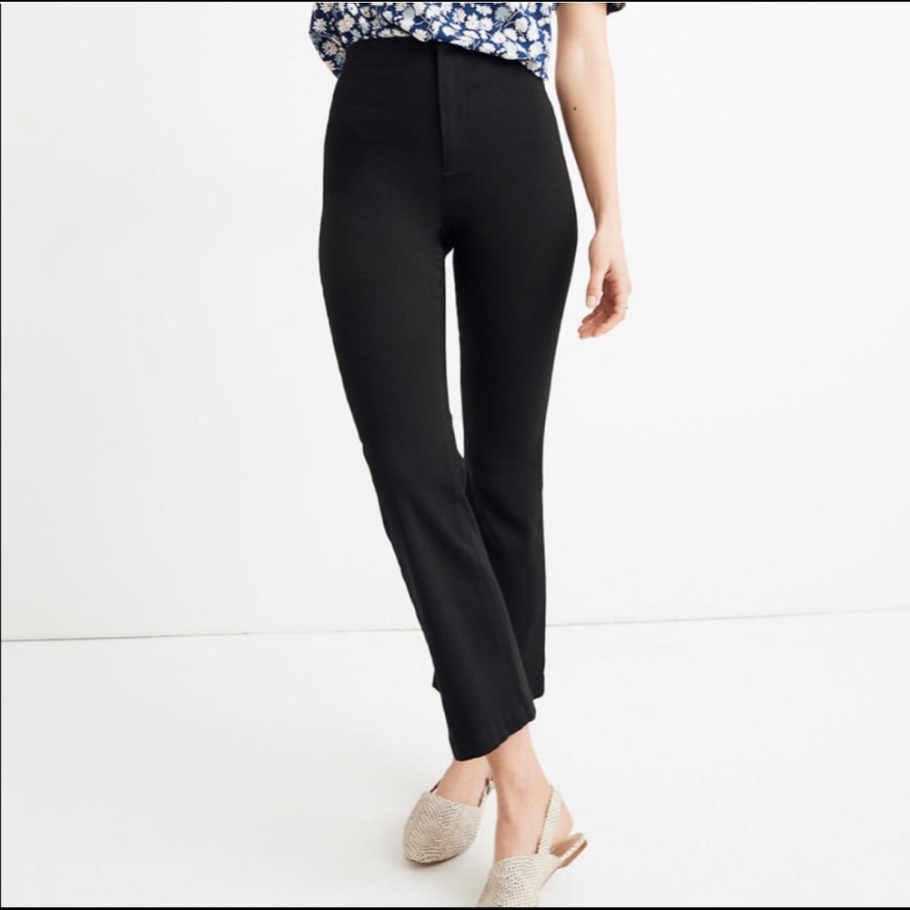Madewell Fraser Demi-Boot Pants / 28 / TRUE BLACK